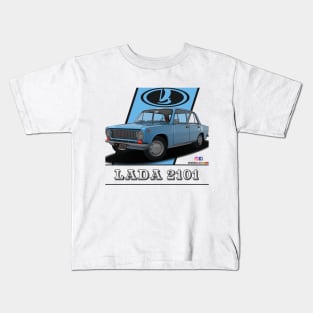 Lada 2101 1970 Blue Kids T-Shirt